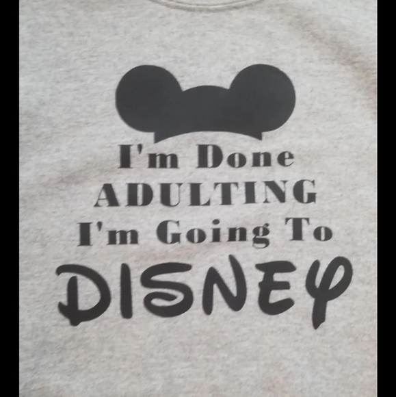 Disney Sweatshirt Grey Small Athletic - Picture 2 of 4